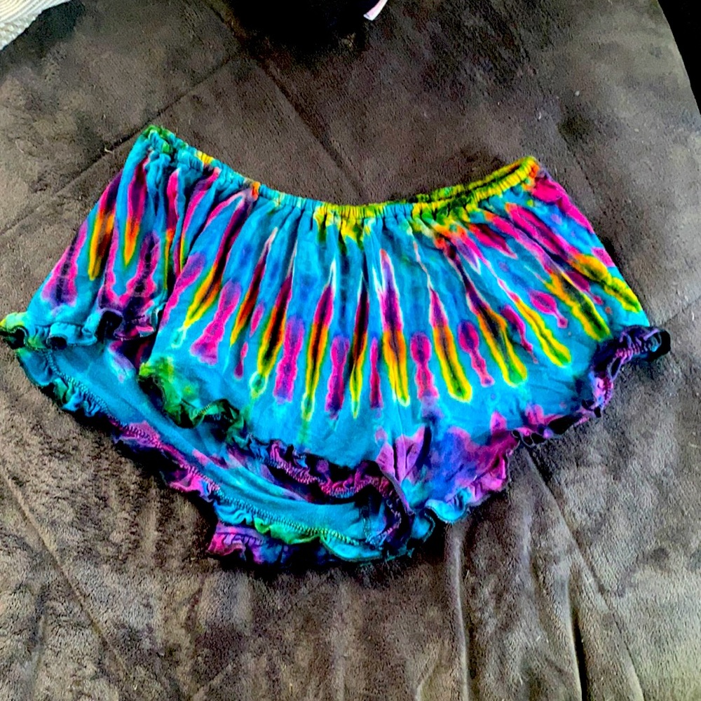 Tie dye shorts